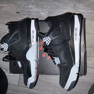 Jordan 4 black canvas